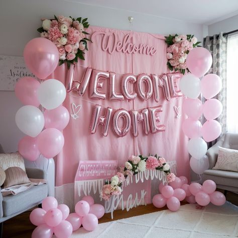 22 Home Room Decoration Surprise Ideas You’ll Love Baby Welcome Room Decoration, Surprise Welcome Home Decorations, Welcome Baby Decoration Ideas At Home, Welcome Back Home Surprise Ideas, Baby Welcome Decoration Home, Welcome Baby Decoration Ideas, Welcome Home Surprise, Baby Welcome Decoration, Family Pregnancy Photoshoot