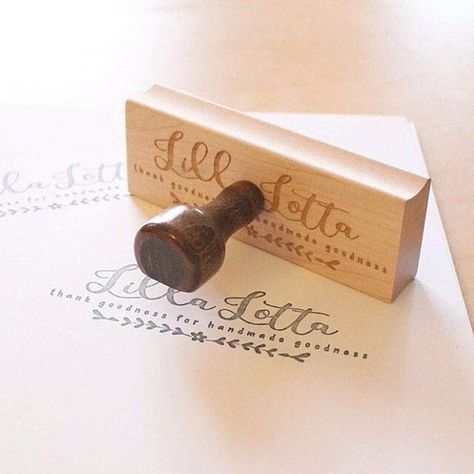 Modern Maker Stamps - Custom Stamp Review from Lilla L Soap Logo, Packaging Stamps, Stamp Maker, Packaging Ideas Business, Small Business Packaging Ideas, Custom Stamp, Business Packaging, Custom Rubber Stamps, Fabric Stamping