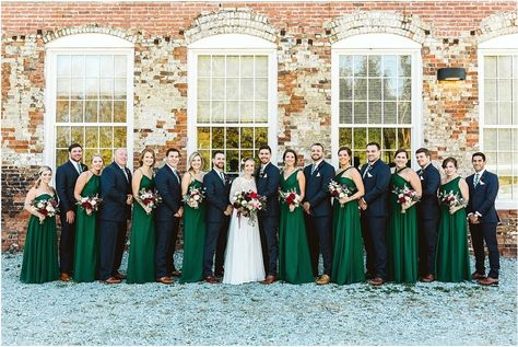 Teal And Grey Wedding, Emerald Wedding Colors, Hunter Green Wedding, Industrial Wedding Inspiration, Dark Green Wedding, Emerald Green Wedding, Mickey Nails, Floral Arch Wedding, River Wedding