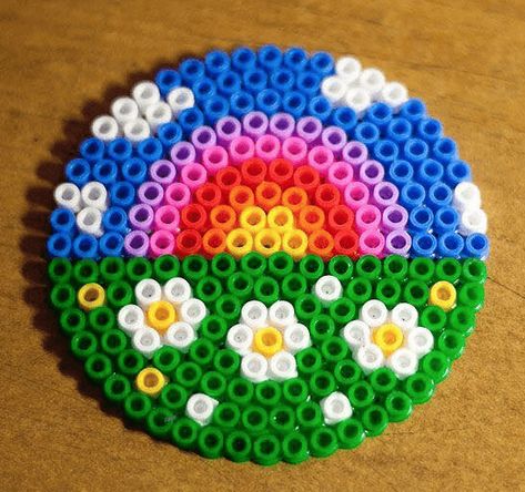 Perler Bead Designs, Hama Mini, Hamma Beads Ideas, Melty Bead Patterns, Pearl Beads Pattern, Easy Perler Beads Ideas, Fuse Bead Patterns, Hama Beads Design, Perler Bead Templates