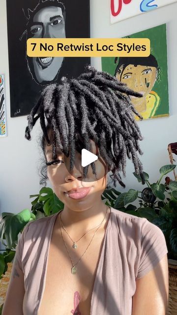 NICHOLE ♡ 𝒚𝒐𝒖𝒓 𝒗𝒊𝒓𝒕𝒖𝒂𝒍 𝒃𝒆𝒔𝒕𝒊𝒆 on Instagram: "✨7 No Retwist Styles✨ want to learn how I executed each style? check out the full tutorial on my YouTube channel! & let me know which style was your favorite?  How long do you go without a retwist?  📍YouTube: THEREALCHOLEY . . #locs #locstyles #longlocs #shortlocs #locnation #explore #fyp #atlhairstylist #noretwiststyles #lochairstyles" Therealcholey Locs, Quick Styles For Short Locs, Quick Loc Styles No Retwist, Simple Loc Styles No Retwist, No Retwist Styles For Women, Styling Locs Without Retwisting, Locs Without Retwist, Locs Styles No Retwist, Loc Styles In Between Retwist