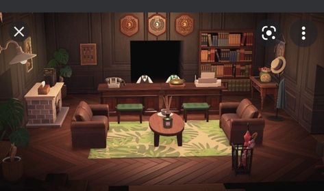 Animal Crossing Hotel Inspiration that I found on Google Animal Crossing Aesthetic, Hotel Games, Black Hallway, Lobby Ideas, Hallway Wallpaper, Island Hotel, Sport Bedroom, Low Sofa, Hotel Inspiration