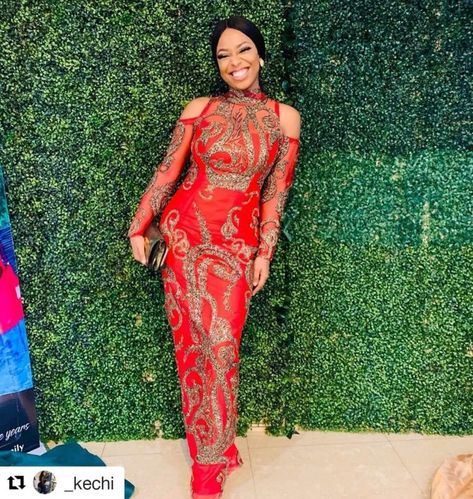 50 Latest Lace Style Designs For 2020 (Updated) | ThriveNaija Latest Lace Style, Frock Images, Latest Lace Styles, Ankara Dress Styles, Lace Gown Styles, Lace Dress Styles, African Lace Dresses, Gown Styles, Asoebi Styles