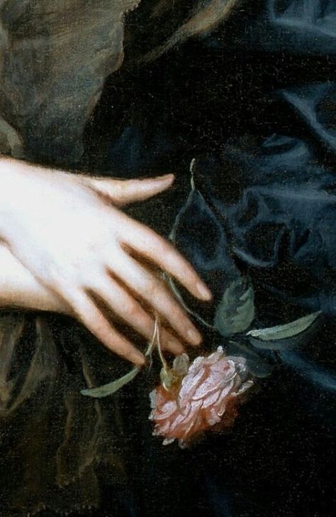 fleurduart:Anthony Van Dyck, La donna con la rosa Anthony Van Dyck, William Adolphe Bouguereau, Holding Flowers, Classic Paintings, Old Paintings, Aesthetic Painting, Romantic Art, Detail Art, Classical Art