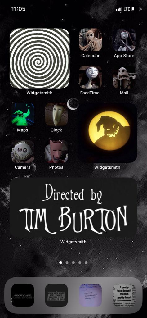 Nightmare Before Christmas Triplets, Nightmare Before Christmas Phone Theme, Nightmare Before Christmas Wallpaper, Ios Theme, Ios App Iphone, Calendar App, Widget Design, Iphone Wallpaper Ios, Iphone Home Screen Layout