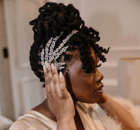 Wedding Hairstyles For Locs, Locs Hairstyles For Wedding, Hairstyles For Locs, Dreadlock Wedding Hairstyles, Dutch Braid Styles, Hair Donut, Hairstyles For Wedding, Beautiful Locs, Short Locs Hairstyles