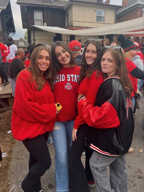 Osu Game, College Lifestyles, Game Day Fits, College Lifestyle, College Gameday, Future School, College Life, Ohio State, Pic Ideas