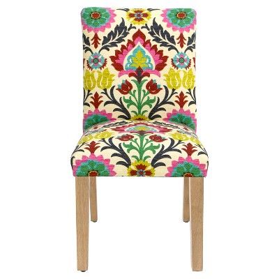 Parsons Dining Chair Santa Maria Desert Flower - Threshold™ : Target Target Dining Chairs, Patterned Dining Chairs, Windsor Dining Chairs, Floral Chair, Parsons Dining Chairs, Skyline Furniture, Metal Dining Chairs, Boho Bedroom Decor, Wood Dining Chairs