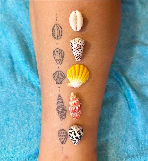 Anemone Tattoo, Beachy Tattoos, Shell Tattoo, Hawaii Tattoos, Sea Treasure, Seashell Tattoos, Shell Tattoos, Cute Tiny Tattoos, Treasure Map