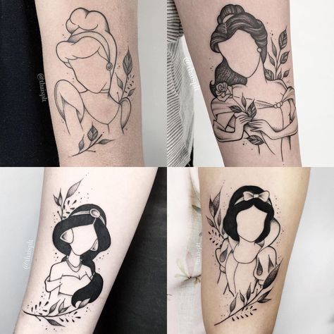 Princess Jasmine Tattoo, Aladdin Tattoo, Snow White Tattoos, Jasmine Tattoo, Disney Inspired Tattoos, Disney Sleeve Tattoos, Disney Princess Tattoo, Princess Tattoo, Geek Tattoo