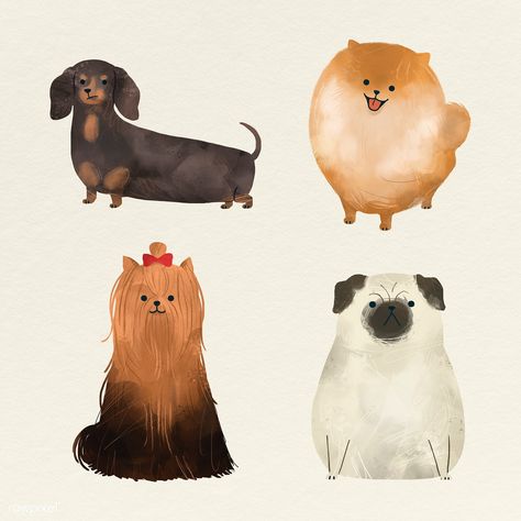 Friendly dogs watercolor collection template | premium image by rawpixel.com / nunny Dogs In Watercolor, Dog Illustration Watercolor, Pet Illustration Dog, Dogs Portraits, Dogs Watercolor, Dog Portrait Illustration Digital, Watercolour Pet Portrait, Dog Watercolor Painting, Painted Daisy