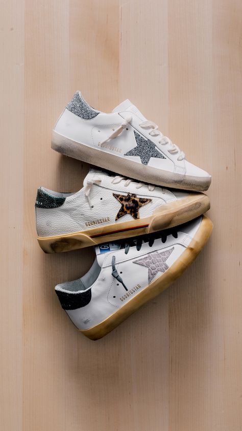 Well known for their sneakers that come fresh out of the box with a vintage look, Golden Goose embodies the concept of objects looking better with wear and tear. The latest arrivals are available now online. Shop now: https://feature.com/collections/golden-goose Golden Goose, Vintage Look, The Box, Vintage Looks, Online Shop, Shop Now, Sneakers, How To Wear