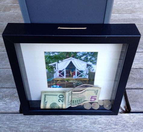 Savings Box Ideas, Shadow Box Piggy Bank, Piggy Bank Diy, Diy Shadow Box, Savings Box, Save More Money, New Year's Resolution, Money Box, Shadow Boxes