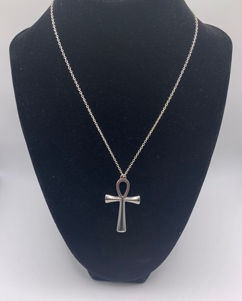 Ahnk Symbol Necklace, Ankh Necklace Silver, Ankh Belt, Ankh Jewelry, Metal Lords, Symbol Of Life, Egyptian Necklace, Ankh Necklace, Life Planning