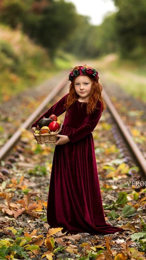 Winter Flower Girl Dresses, Winter Flower Girl, Girls Velvet Dress, Orange Bridesmaid, Girls Winter Dresses, Dresses Velvet, Fall Orange, Dress Children, First Communion Dress