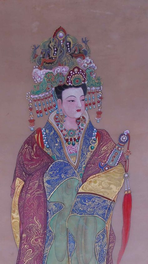 Empress Wu Zetian, China Empress, Female Historical Figures, Wu Zetian, The Empress Of China, Chinese Empress, Anchor Art, Chinese Watercolor, Empress Of China