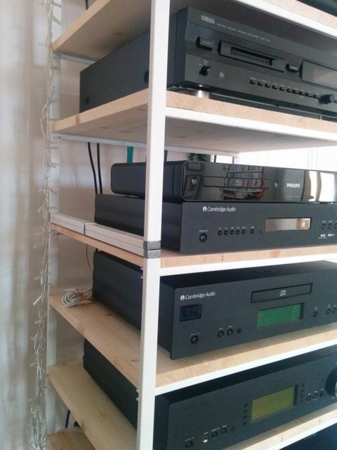 Hi everyone, just wanted to share with you an ikea hack I made few weeks ago: I always wanted to have an Hifi rack, but all those I found on the internet were horrible (70-80ies style, if you know what I mean) and terribly expensive. Then I started wondering if I could make one myself, [&hellip Ikea Antonius, Biotin Rich Foods, Hifi Rack, Hifi Stand, Oatmeal Breakfast Bars, Stackable Shelves, Hosting Tips, Healthy Burger, Audio Rack