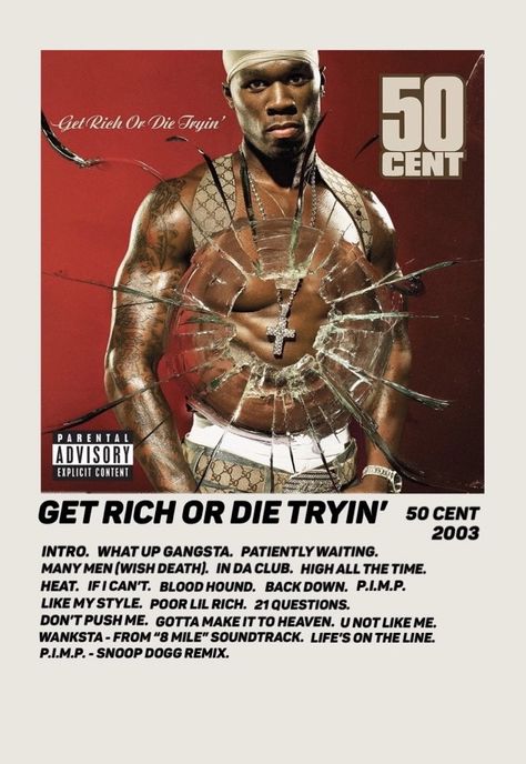 50 Cent Get Rich Or Die Tryin, 50cent Poster, Many Men 50 Cent, Get Rich Or Die Trying Wallpaper, 50 Cent Album Cover, 50 Cent Aesthetic, 50 Cent Poster, 50 Cent Wallpaper, 50 Cent Albums