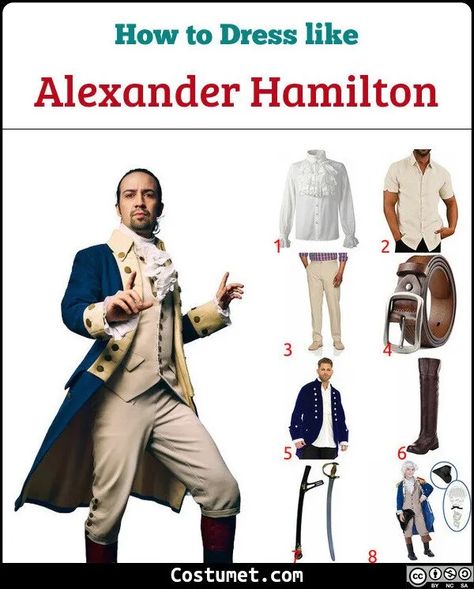 Hamilton Outfits Modern, Alexander Hamilton Outfit, Hamilton Costume Halloween, Broadway Halloween Costumes Musicals, Alexander Hamilton Costume, Hamilton Costume Diy, Broadway Halloween Costumes, Musical Costume Ideas, Hamilton Inspired Outfits