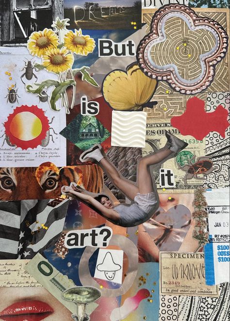 Ap Art Collage Mixed Media, Hand Drawn Collage, Mixed Media Magazine Collage, Magazine Mixed Media Art, Collage Graphic Design Layout, Mixed Media Art Aesthetic, Unique Collage Ideas, Artistic Collage Ideas, Magazine Collage Art Ideas