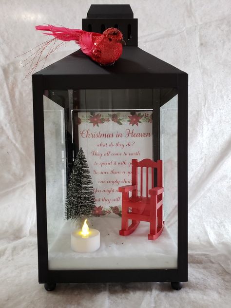 #ChristmasInHeaven #ChristmasInHeavenPoem #ChristamsInHeavenLantern #Christmas #Crafts #Decor #Memorial #Handmade Diy Christmas Lantern, Christmas In Heaven Lantern, Neotraditional Tattoo, Lantern Ideas, Christmas In Heaven, Christmas Lanterns, Lanterns Decor, Christmas Deco, Xmas Crafts