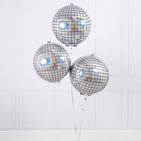 Party Disco Ball, Disco Ball Party, Balloon Ball, 70s Party Theme, 80s Party Decorations, Disco Birthday Party, Disco Party Decorations, Dinosaur Balloons, 80s Theme Party