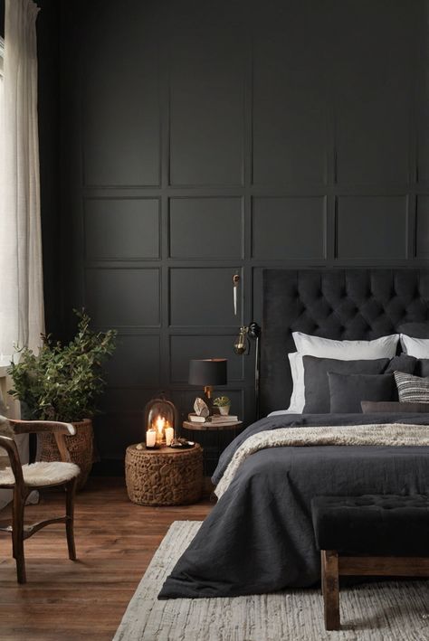 home interior design,interior bedroom design,home decor interior design,living room interior House Transformation, Indoor Paint, Fall Furniture, Victorian Modern, A Daily Routine, Neutral Fall Decor, Modern Reception, Black Bedroom, Nighty Night