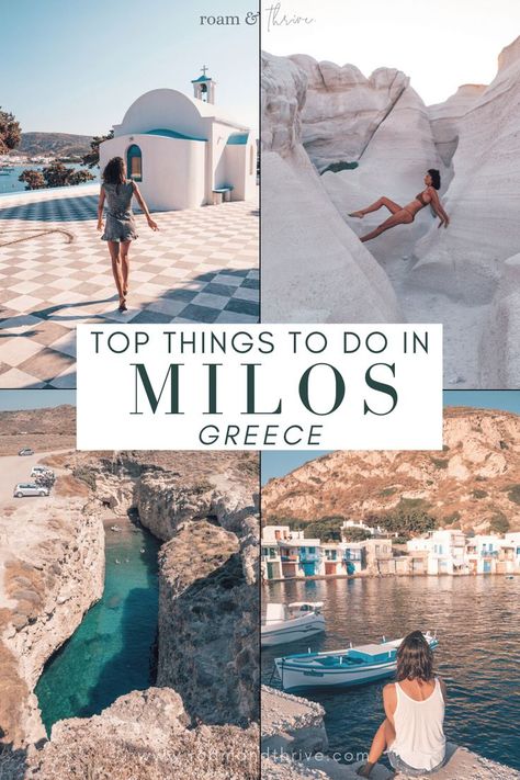 Milos Beaches Greece, Milo’s Greece, Greece Babymoon, Milos Greece Aesthetic, Milos Photography, Greece Milos, Grecia Santorini, Greek Islands Vacation, Greek Island Hopping