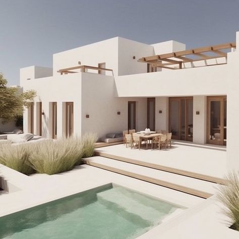 Cliffside House, Modern Mediterranean Homes, Mediterranean Architecture, Modern Rustic Homes, Malaga Spain, Casas Coloniales, Beach House Design, Mediterranean Home, Spanish House