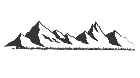 Mountains vector.Mountain range silhouette isolated vector illustration. Mountains silhouette Vector Mountain, Mountain Silhouette, Blue Pin, Blue Ridge Mountains, Mountain Range, Blue Ridge, Pin Collection, Art Wallpaper, Vector Art