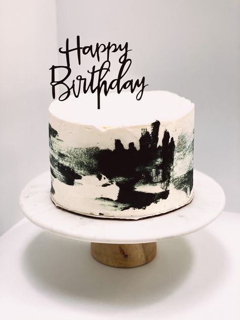 Cityscape cake,buttercream, New York City, New York cake, Birthday cake, black and white cake, Happy Birthday Black Tiered Cake, 18th Birthday Cake Black And White, Birthday Cake Black, Black And White Cake Ideas, Black And White Cake, Diy Cake Topper Printable, Black White Cakes, White Birthday Cakes, 18th Cake