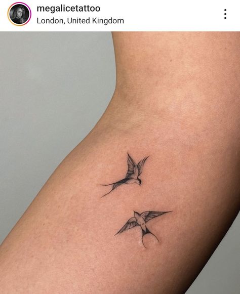 Dainty Bird Tattoos, Bird Ankle Tattoo, Bird Tattoos, Birds Tattoo, Tattoos, Beauty