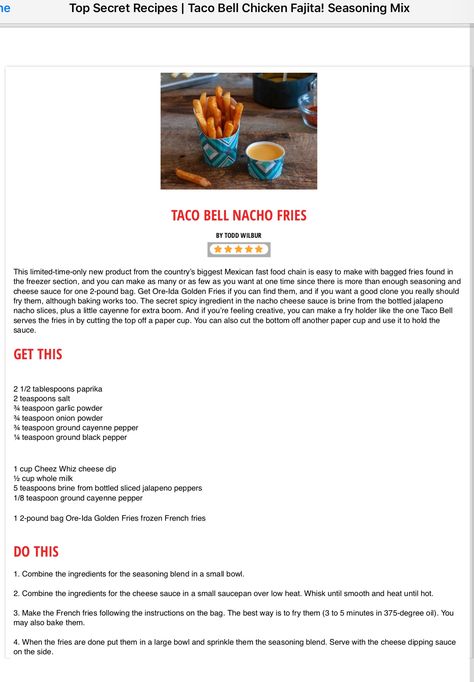 How To Make Taco Bell Nacho Fries, Tacobell Nacho Fries, Taco Bell Fries Recipe, Copycat Taco Bell Nacho Fries, Nacho Fries Taco Bell Recipe, Taco Bell Nacho Fries Recipe, Taco Bell Fries, Taco Bell Nacho Fries, Nacho Fries