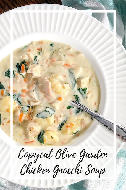 The copycat recipe for Olive Gardens chicken gnocchi soup has pillowy gnocchi in a creamy, herby sauce with shredded carrot and chopped spinach! Chicken Gnocchi Soup With Rotisserie Chicken, Rotisserie Chicken Gnocchi Soup, Rotisserie Chicken Gnocchi Recipes, Rotisserie Chicken Gnocchi, Low Carb Chicken Soup, Rotisserie Chicken Soup, Olive Garden Chicken Gnocchi, Chicken Gnocchi Soup Olive Garden, Olive Garden Chicken