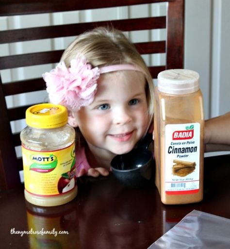 Applesauce Playdough, Applesauce Playdough Recipe, Edible Playdough, Fall Apple Recipes, Apple Unit, Preschool Units, Playdough Recipe, Apple Seeds, Cinnamon Powder