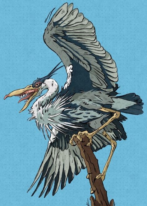 (28) Hutvagner on Tumblr: The Boy and the Heron Heron Tattoo, Studio Ghibli Fanart, Heron Art, Ghibli Tattoo, Ghibli Artwork, Studio Ghibli Art, Ghibli Art, Ghibli Movies, Hayao Miyazaki