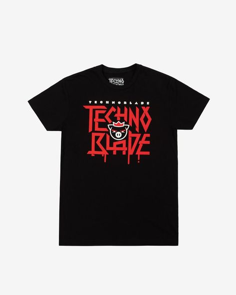 Technoblade Merch, Soft Hand, Black Tee, Cotton T Shirt, Tshirt Print, Cotton Tshirt, Custom Print, Mens Graphic Tshirt, Mens Tshirts