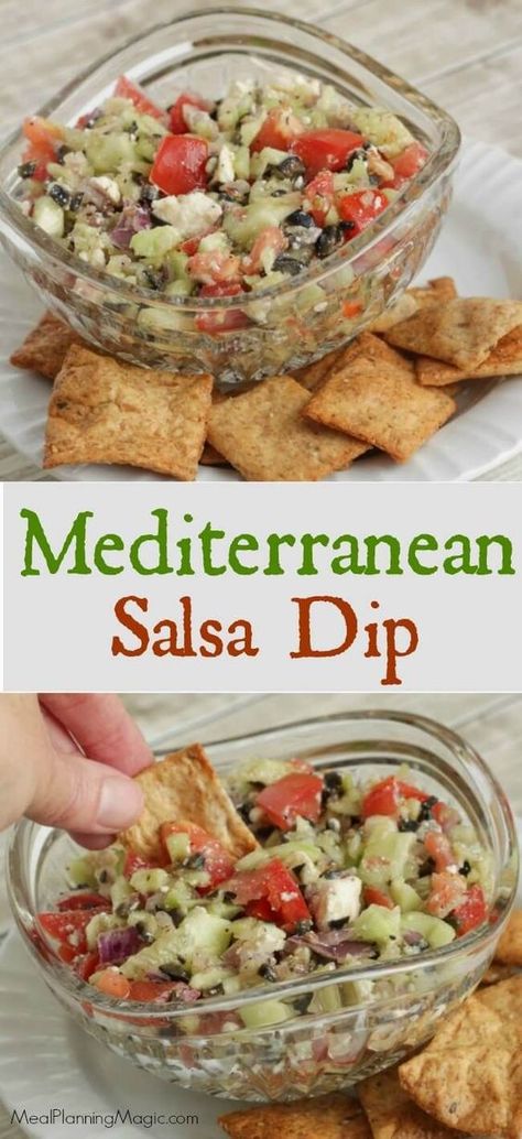 Mediterranean Salsa, Mediterranean Snacks, Mediterranean Diet Food List, Mediterranean Recipes Healthy, Mediterranean Diet Recipes Dinners, Grilling Ideas, Salsa Guacamole, Mediterranean Diet Meal Plan, Easy Mediterranean Diet Recipes