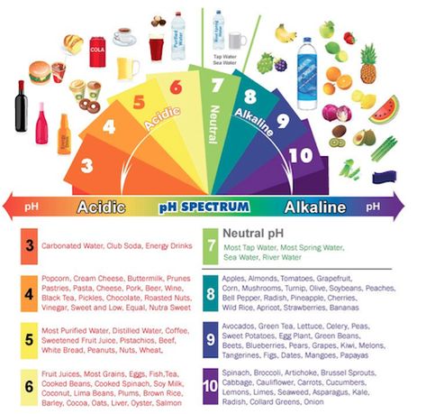 What is pH Balance? (How Alkaline are You?) Acidic Food Chart, Daging Babi, Acid And Alkaline, Resep Diet, Foods And Drinks, Acidic Foods, Food Charts, Alkaline Diet, Alkaline Foods