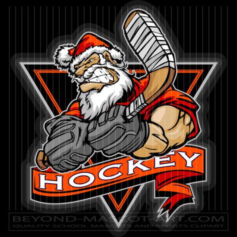 Hockey Vector Art - Vector Clipart Images with Hockey Themes Christmas Hockey, T Shirt Graphics, Hockey Christmas, Hockey Design, Santa Claus Images, Christmas Vector, Holiday Clipart, Shirt Graphics, Clipart Design