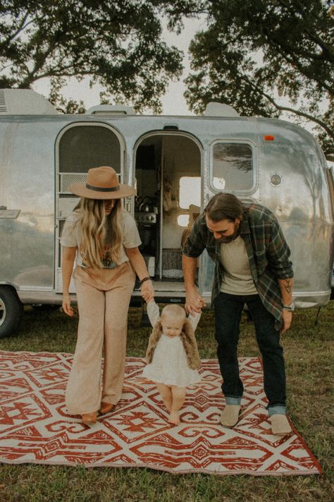 Airstream Family Photoshoot, Caravan Photoshoot, Airstream Photoshoot, Hippie Family, Beulah Land, Volkswagon Van, Vintage Airstream, Family Photo Shoot, Vintage Caravans