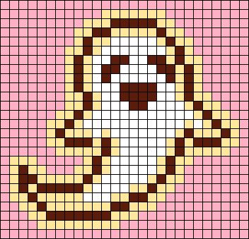 Alpha pattern #101561 | BraceletBook Genshin Alpha Pattern, Genshin Pixel Art, Hu Tao Ghost, Easy Pixel Art, Pixel Art Templates, Perler Bead Templates, Pixel Art Grid, Diy Bags Patterns, Diy Perler Beads