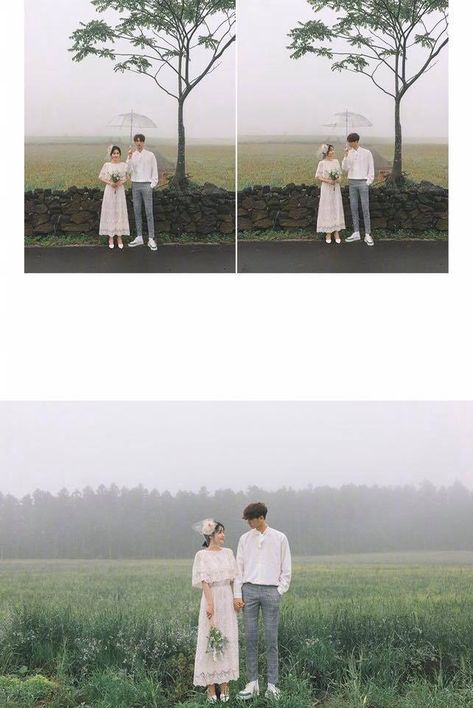 Aesthetic Prewedding Ideas, Simple Pre Wedding Shoot Ideas, Prewed Ala Korea, Simple Prewedding Photoshoot, Simple Prenup Photoshoot Ideas, Prewedding Simple, Korean Prewedding Photography, Prenup Photos Ideas, Prenuptial Photoshoot