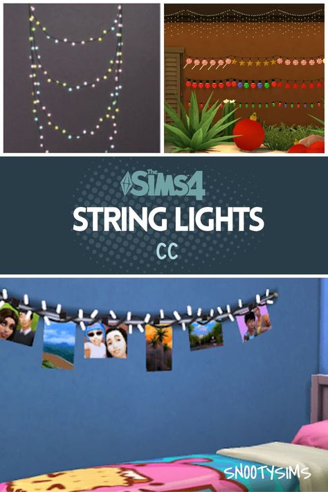 Are you a fan of Sims 4 decorative lights? If the answer is yes, we bet that you know how to appreciate good detail when decorating rooms. No matter how rich the furniture is, the trick is always in little detail. Details like Sims 4 CC string lights make a home. Now, your Sims interior can look better than ever, thanks to CC pieces! Sims 4 Cc Furniture Fairy Lights, Ts4 World Cc, The Sims 4 Lighting Cc, Ts4 Fairy Lights, Sims 4 Cc Vines Decor, Ts4 Cc Fairy Lights, Sims 4 Cc Wall Decor Lights, Sims 4 Cc Lights Decor, Sims4 Led Lights Cc