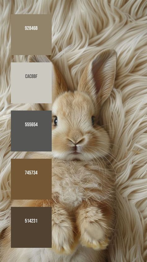 Colors:
92846B
CAC8BF
555654
745734
514231 Fur Color Palette, Comforting Aesthetic, Taupe Color Schemes, Relaxed Pose, Mixing Paint Colors, Brown Rabbit, Brand Elements, Pantone Colour Palettes, Color Design Inspiration