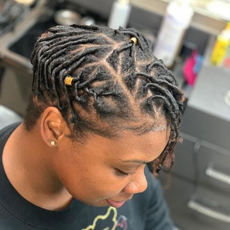 Today’s starter locs so cute!! 😍🔥🔥 . . . . WALK-INS THIS: FRIDAY SATURDAY SUNDAY MONDAY Jan 25th-28th!!! . . . . . . . .… Starter Locs Styles Comb Coil Short, Starter Loc Styles Medium Updo Women, Short Locs Hairstyles Starter, Starter Locs Styles For Short Hair, Short Starter Locs Hairstyles, Short Dread Styles, Small Dreads, Loc Goals, Lock Styles