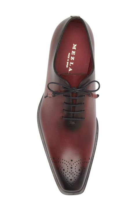 Classic broguing stipples the squared toe of a streamlined oxford that adds clean grounding to your sophisticated styles. Lace-up style Cushioned footbed Leather upper and lining/rubber sole Made in Spain Mens Oxfords, Sophisticated Style, Up Styles, Rubber Sole, Men's Shoes, Leather Upper, Oxford, Spain, Nordstrom