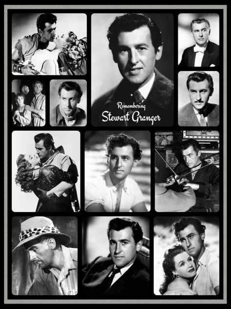 Remembering Stewart Granger | Created by Diane Yoder | 2020 Stewart Granger, Classic Film Stars, Movie Clips, Hollywood Actors, Film Stars, Movie Clip, Loving Memory, Hollywood Actor, Classic Films