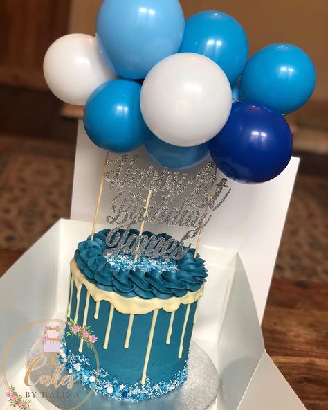 Today’s balloon cake 💙💙💙… Balloon Cake, Helium Balloons, On The Side, Balloons, Birthday Cake, Gift Ideas, Cake, Birthday, Gifts