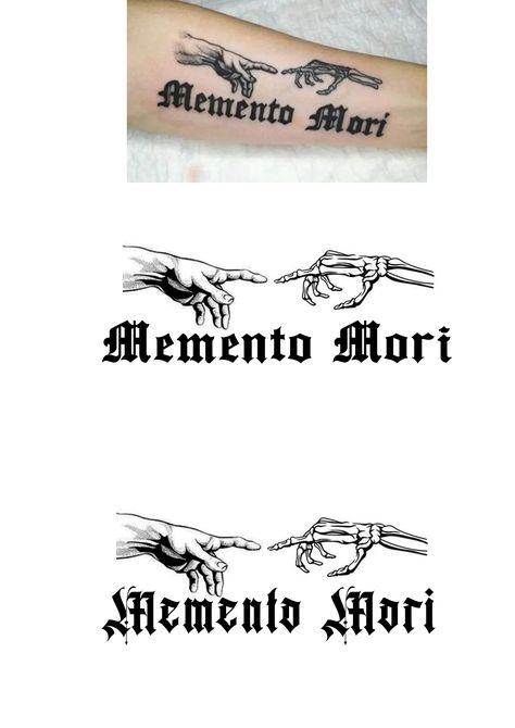 Тату Momento Mori, Memento Mori Tattoo Design, Hands Tattoo Design, Momento Mori Tattoo, Memento Mori Tattoo Ideas, Vertical Tattoo, Matching Tattoos For Siblings, Memento Mori Tattoo, Inspiring Quote Tattoos